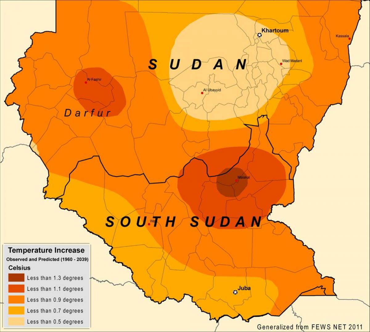 Карта клімат Судану 